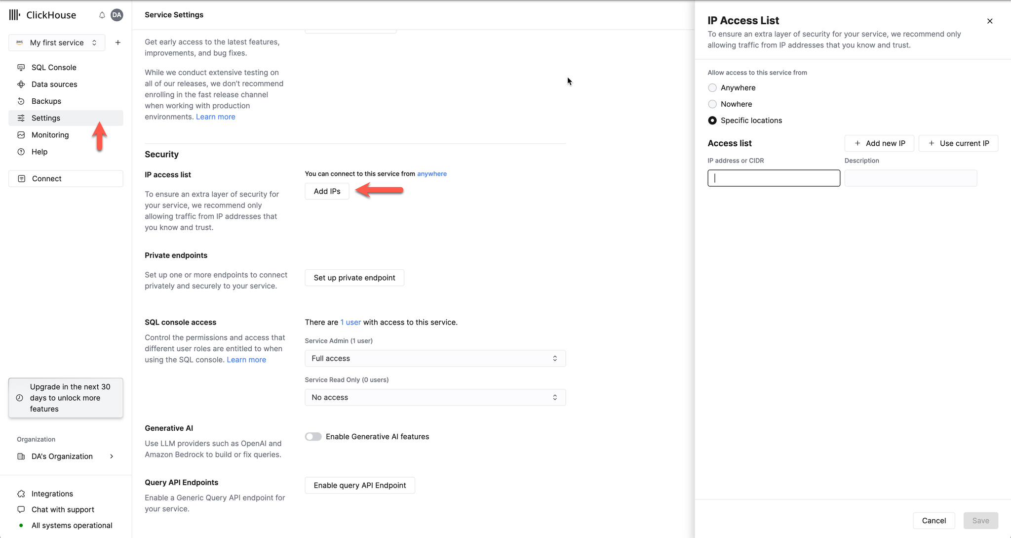 Check to see if the service allows traffic from your IP address in the IP Access List - Zoomed